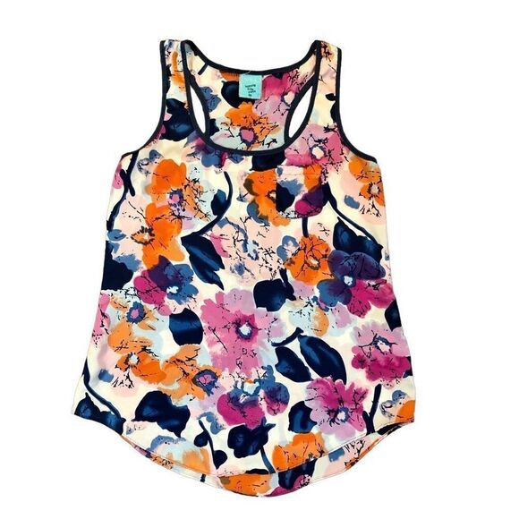 H.I.P. Happening in the Present Floral T Back Tank Size XS - Picture 1 of 11